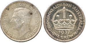 1 Крона(английская) Австралия (1788 - 1939) Серебро Георг VI (1895-1952)