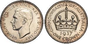 1 Крона(английская) Австралия (1788 - 1939) Серебро Георг VI (1895-1952)