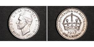 1 Крона(английская) Австралия (1788 - 1939) Серебро Георг VI (1895-1952)