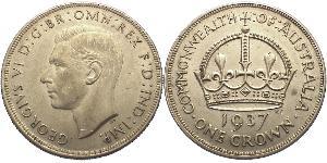 1 Крона(английская) Австралия (1788 - 1939) Серебро Георг VI (1895-1952)