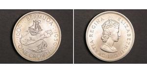 1 Крона(английская) Бермудские Острова Серебро Елизавета II (1926-2022)