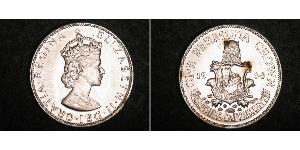 1 Крона(английская) Бермудские Острова Серебро Елизавета II (1926-2022)