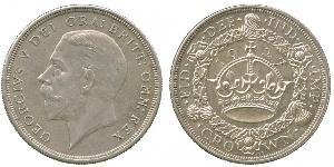 1 Крона(английская) Великобритания (1922-) Серебро Георг V (1865-1936)