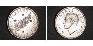 1 Крона(английская) Новая Зеландия Серебро Георг VI (1895-1952)