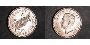 1 Крона(английская) Новая Зеландия Серебро Георг VI (1895-1952)