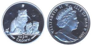 1 Крона(английская) Остров Мэн Серебро 