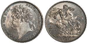 1 Крона(английская) Соединённое королевство Великобритании и Ирландии (1801-1922) Серебро Георг IV (1762-1830)