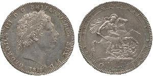 1 Крона(английская) Соединённое королевство Великобритании и Ирландии (1801-1922) Серебро Георг III (1738-1820)