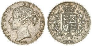 1 Крона(английская) Соединённое королевство Великобритании и Ирландии (1801-1922) Серебро Виктория (1819 - 1901)