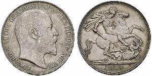 1 Крона(английская) Соединённое королевство Великобритании и Ирландии (1801-1922) Серебро Эдуард VII (1841-1910)