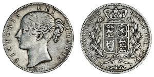 1 Крона(английская) Соединённое королевство Великобритании и Ирландии (1801-1922) Серебро Виктория (1819 - 1901)