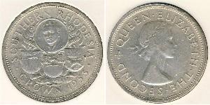 1 Крона(английская) Южная Родезия (1923-1980) Серебро Елизавета II (1926-2022)