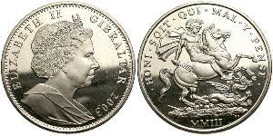 1 Крона(англійська) Gibraltar (1704 - )  Єлизавета II (1926-2022)