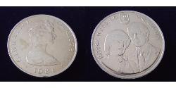1 Крона(англійська) Gibraltar (1704 - ) Нікель/Мідь Єлизавета II (1926-2022)