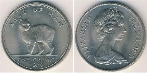 1 Крона(англійська) Острів Мен Нікель/Мідь Єлизавета II (1926-2022)