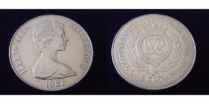 1 Крона(англійська) Острів Мен Нікель/Мідь Єлизавета II (1926-2022)