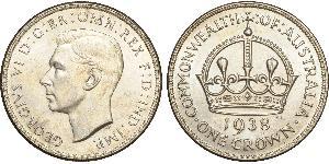 1 Крона(англійська) Австралія (1788 - 1939) Срібло Георг VI (1895-1952)