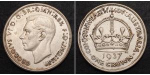 1 Крона(англійська) Австралія (1788 - 1939) Срібло Георг VI (1895-1952)