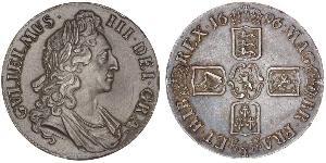 1 Крона(англійська) Королівство Англія (927-1649,1660-1707) Срібло Вільгельм III (1650-1702)