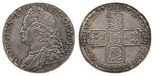 1 Крона(англійська) Королівство Великобританія (1707-1801) Срібло Георг II (1683-1760)