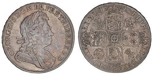 1 Крона(англійська) Королівство Великобританія (1707-1801) Срібло Георг I (1660-1727)