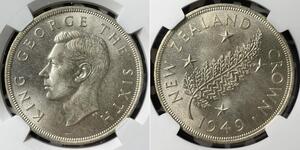 1 Крона(англійська) Нова Зеландія Срібло Георг VI (1895-1952)