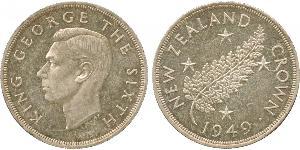 1 Крона(англійська) Нова Зеландія Срібло Георг VI (1895-1952)
