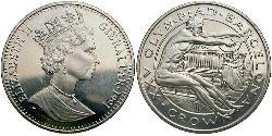 1 Крона Gibraltar (1704 - )  Елизавета II (1926-2022)