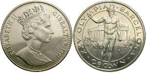 1 Крона Гібралтар  Єлизавета II (1926-2022)