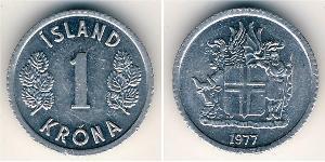 1 Крона Исландия (1944 - ) Алюминий 