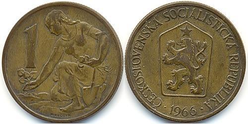 1 Крона Чехословакия (918-1992) Алюминий/Бронза 