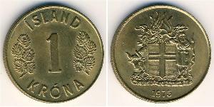 1 Крона Исландия (1944 - ) Бронза 