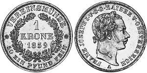 1 Крона Австрійська імперія (1804-1867) Золото 