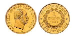 1 Крона Королівство Пруссія (1701-1918) Золото Wilhelm I, German Emperor (1797-1888)