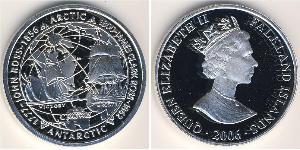 1 Крона Фолклендські острови Мідь Єлизавета II (1926-2022)
