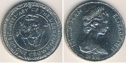 1 Крона Остров Мэн Никель/Медь Елизавета II (1926-2022)