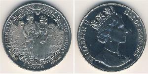 1 Крона Остров Мэн Никель/Медь Елизавета II (1926-2022)