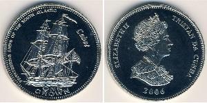 1 Крона Тристан-да-Кунья (острова) Никель/Медь Елизавета II (1926-2022)