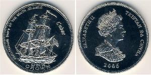 1 Крона Тристан-да-Кунья (острова) Никель/Медь Елизавета II (1926-2022)
