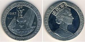 1 Крона Острів Мен Нікель/Мідь Єлизавета II (1926-2022)