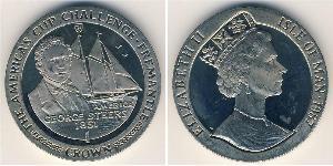 1 Крона Острів Мен Нікель/Мідь Єлизавета II (1926-2022)