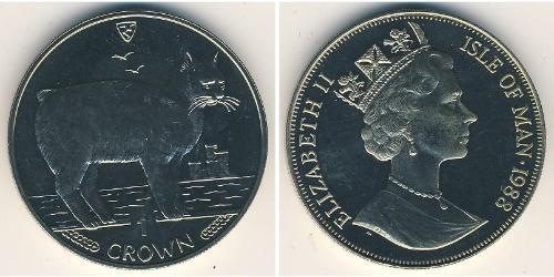 1 Крона Острів Мен Нікель/Мідь Єлизавета II (1926-2022)
