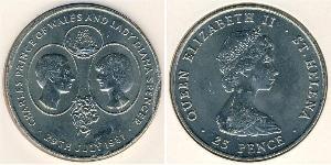 1 Крона Острів Святої Єлени (1981 - ) Нікель/Мідь 