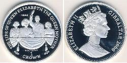 1 Крона Gibraltar (1704 - ) Серебро 