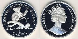 1 Крона Gibraltar (1704 - ) Серебро 