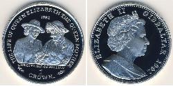 1 Крона Gibraltar (1704 - ) Серебро 