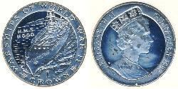 1 Крона Gibraltar (1704 - ) Серебро 