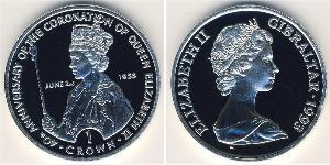 1 Крона Gibraltar (1704 - ) Серебро 