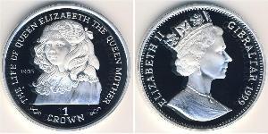 1 Крона Gibraltar (1704 - ) Серебро 