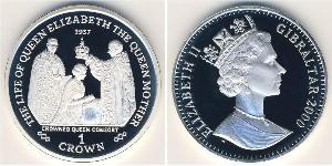 1 Крона Gibraltar (1704 - ) Серебро 